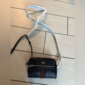 Brand new Gucci crossbody with dustbag and box Black Leather